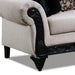 Molfetta Sofa - Black/Light Brown