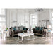 Cerise Love Seat - Antique White/Gray