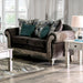 Cerise Love Seat - Antique White/Gray