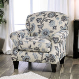 Nash Floral Chair - Ivory