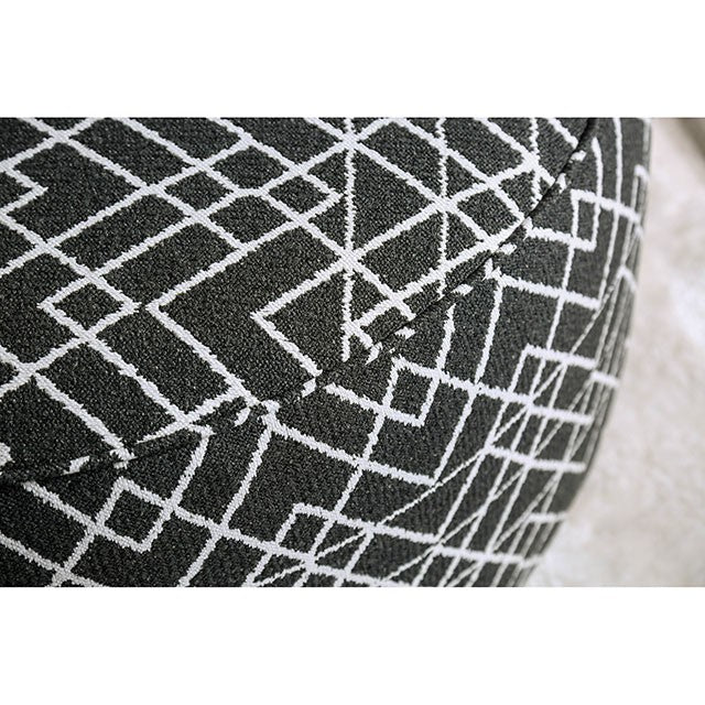 Patricia Ottoman - Black/Pattern