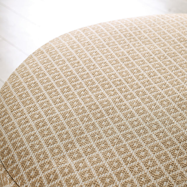 Stephney Ottoman - Gold/Gray