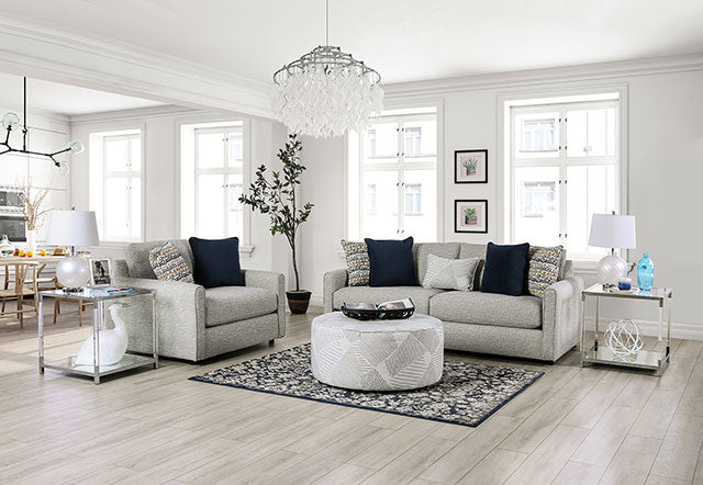 Chancery Chair - Gray/Navy