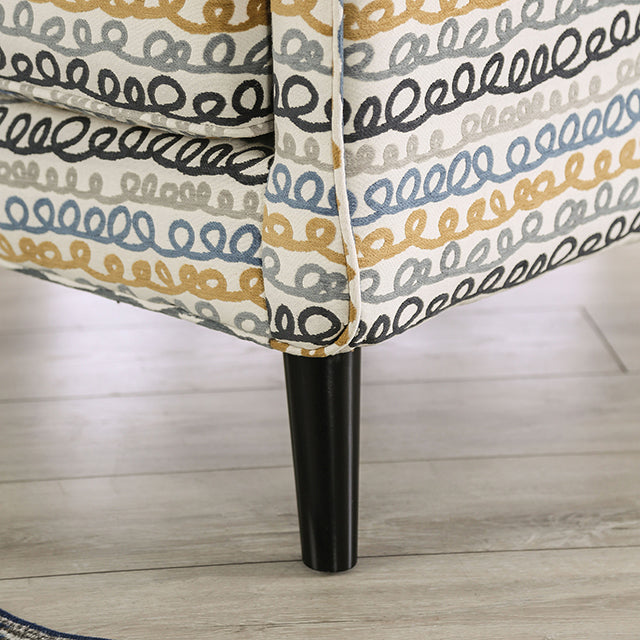 Chancery Chair - Gray/Navy