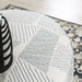 Chancery Ottoman - Gray/Navy