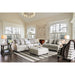 Christine Ottoman - Light Gray/Pattern