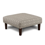 Parker Ottoman - Gray/Pattern