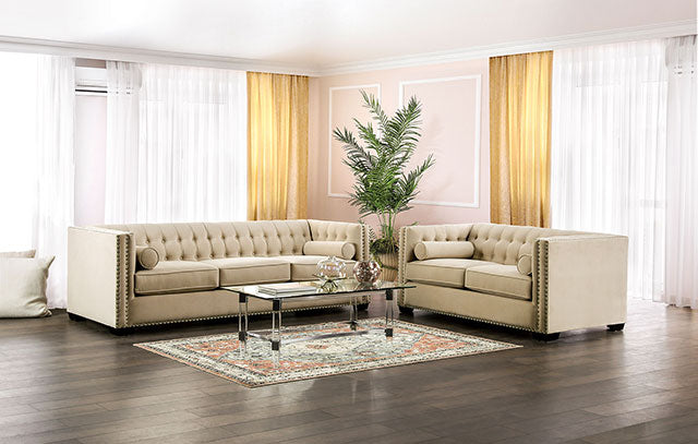 Elliot Loveseat - Beige