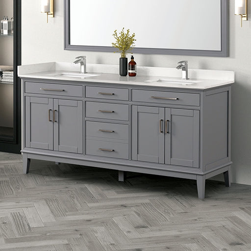 Almeria Vanity Set - White/Gray