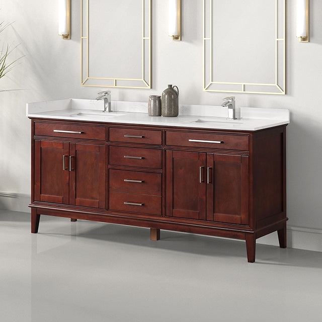 Almeria Vanity Set - White/Cherry