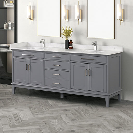 Oliva Vanity Set - White/Gray