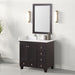 Aprea Vanity Set w/ Mirror - White/Espresso