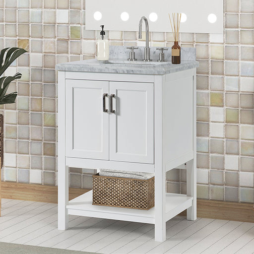 Reston 25" Vanity with Top/ Sink - White