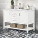 Arthur 48" Vanity with Top/ Sink - White