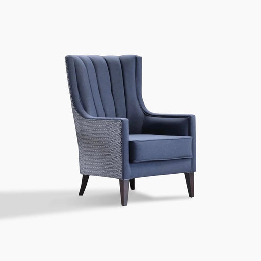 Palmer Accent Armchair, Corvet Navy
