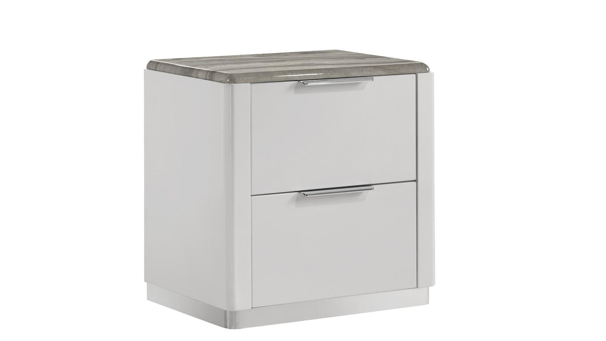 Jazz Nightstand – Jazz Nightstand White by Galaxy Home Furnishings