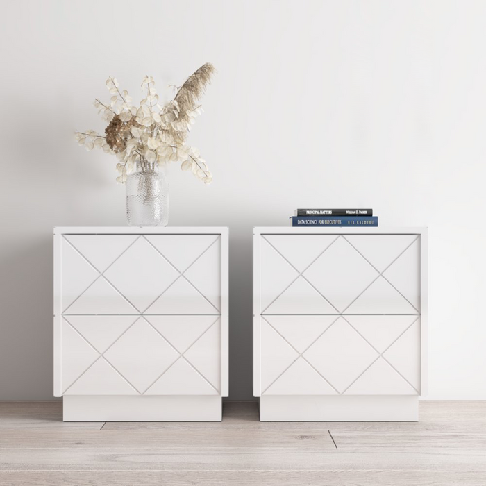 Romb Set of 2 Nightstands