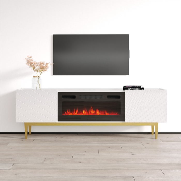 Portillo BL-EF Fireplace TV Stand