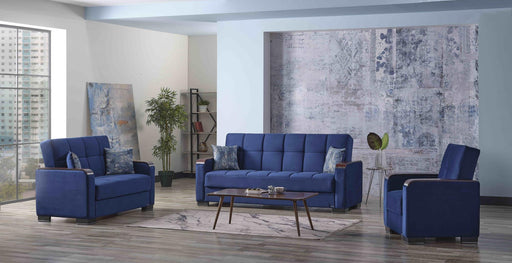 Armada "x" #304- Microfiber Blue Living Room Set