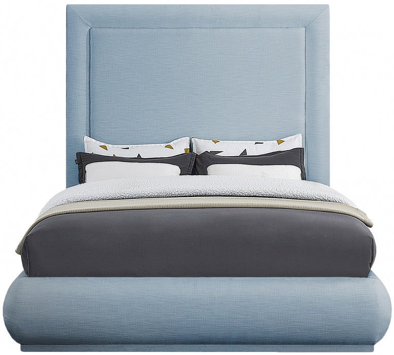 Brooke Linen Textured Fabric Bed